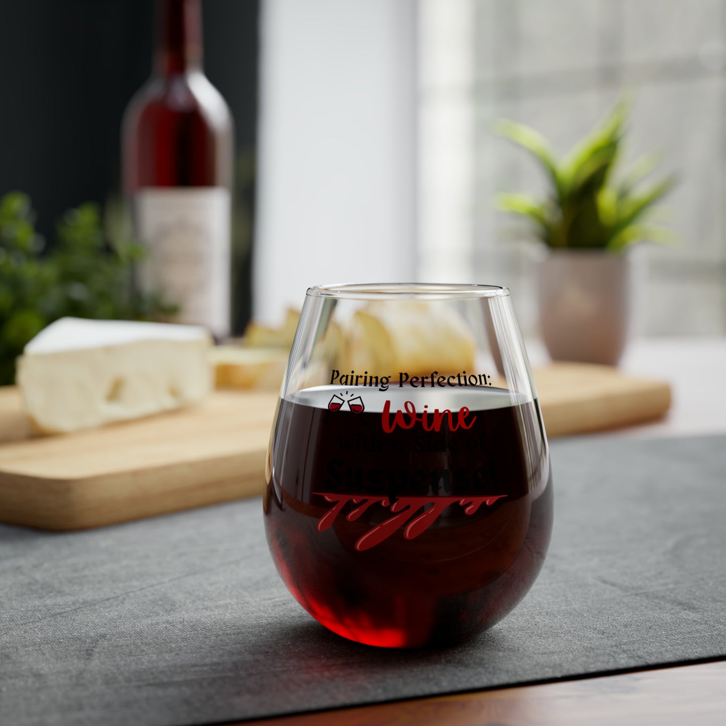 Pairing Perfection: Wine with a Side of Suspense! Wine Glass