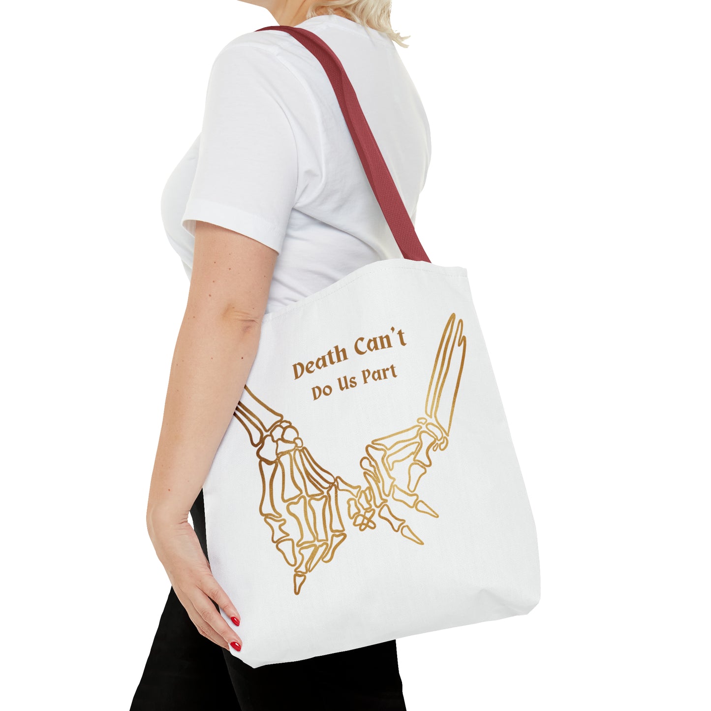 Death Can't Do Us Apart Tote Bag