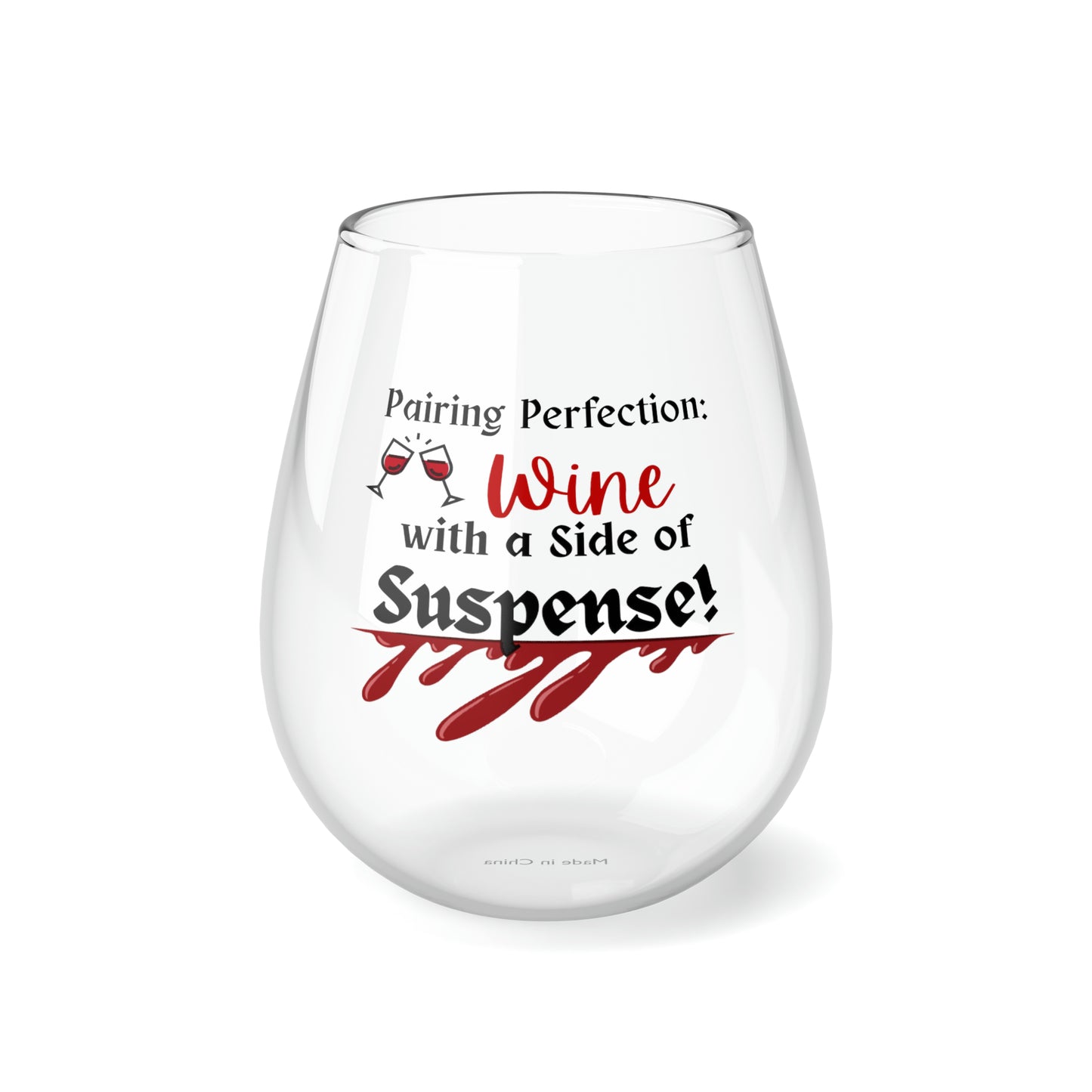 Pairing Perfection: Wine with a Side of Suspense! Wine Glass