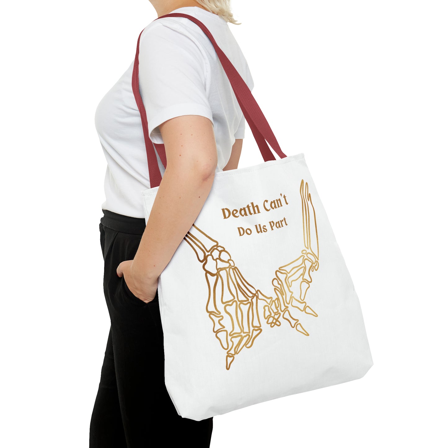 Death Can't Do Us Apart Tote Bag