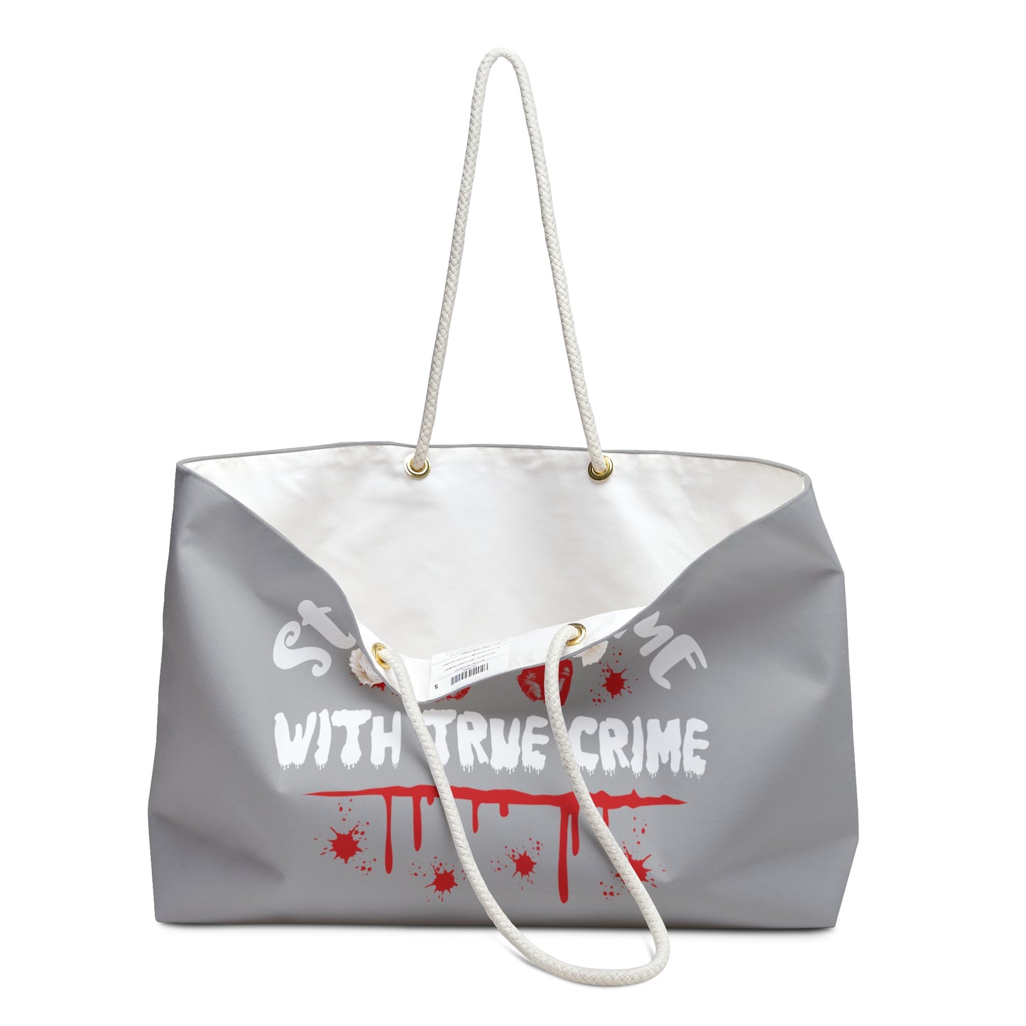 Stay At Home With True Crime Weekender Bag