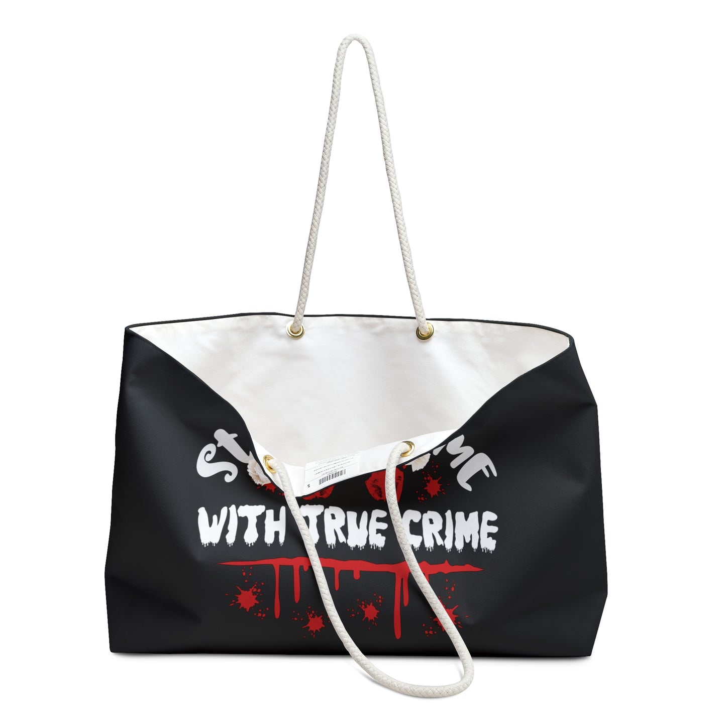 Stay At Home With True Crime Weekender Bag