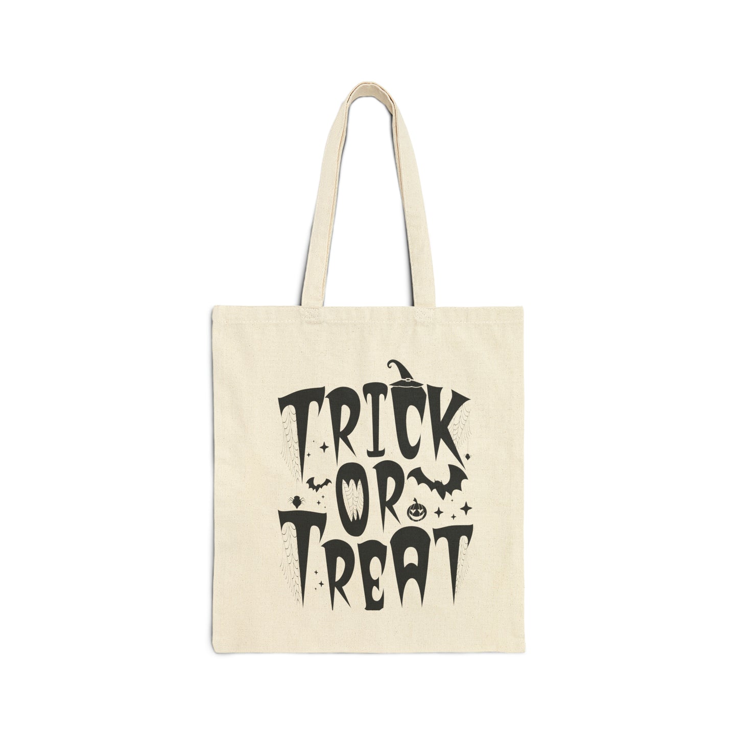 Trick Or Treat Cotton Canvas Tote Bag