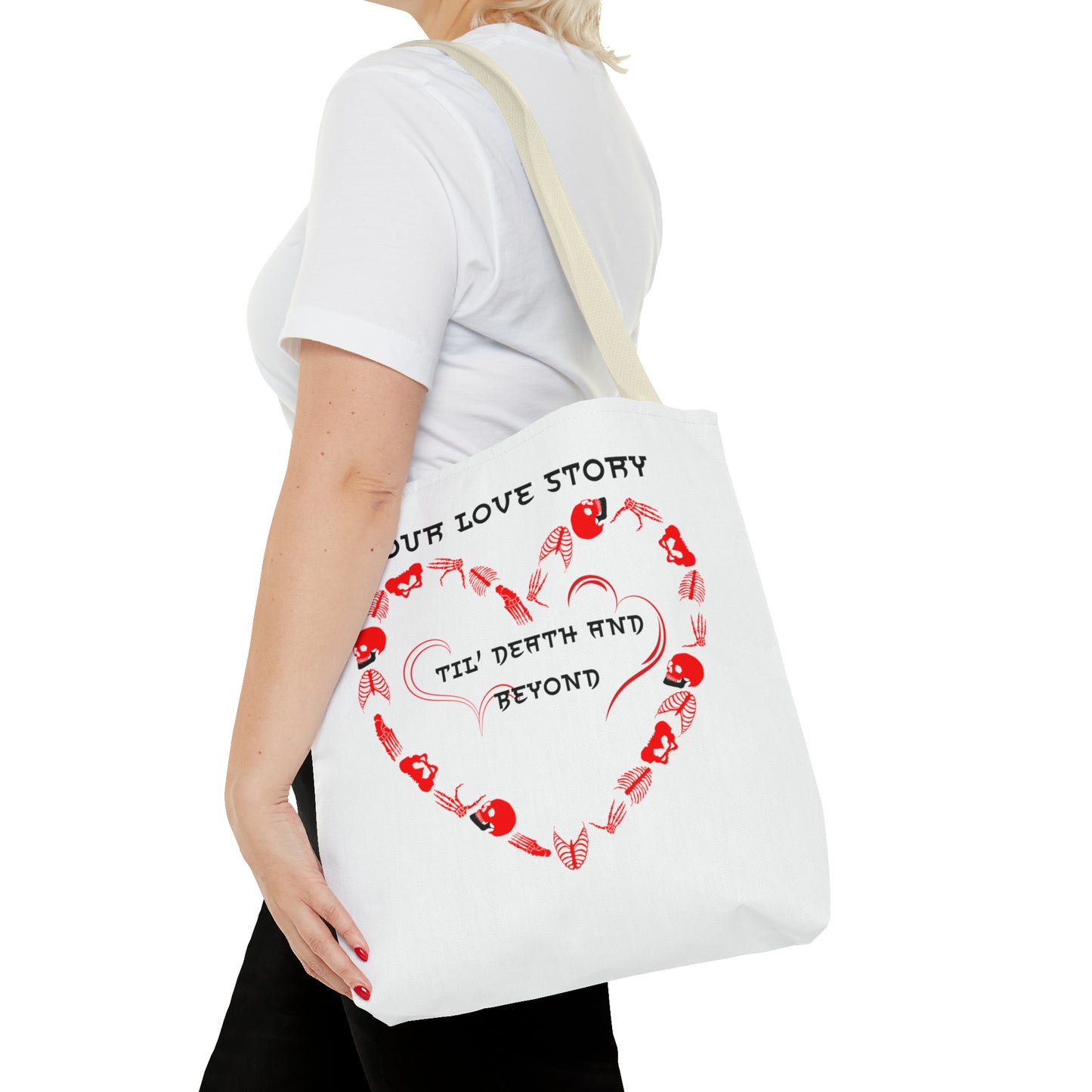 Our Love Story Til' Death And Beyond Tote Bag