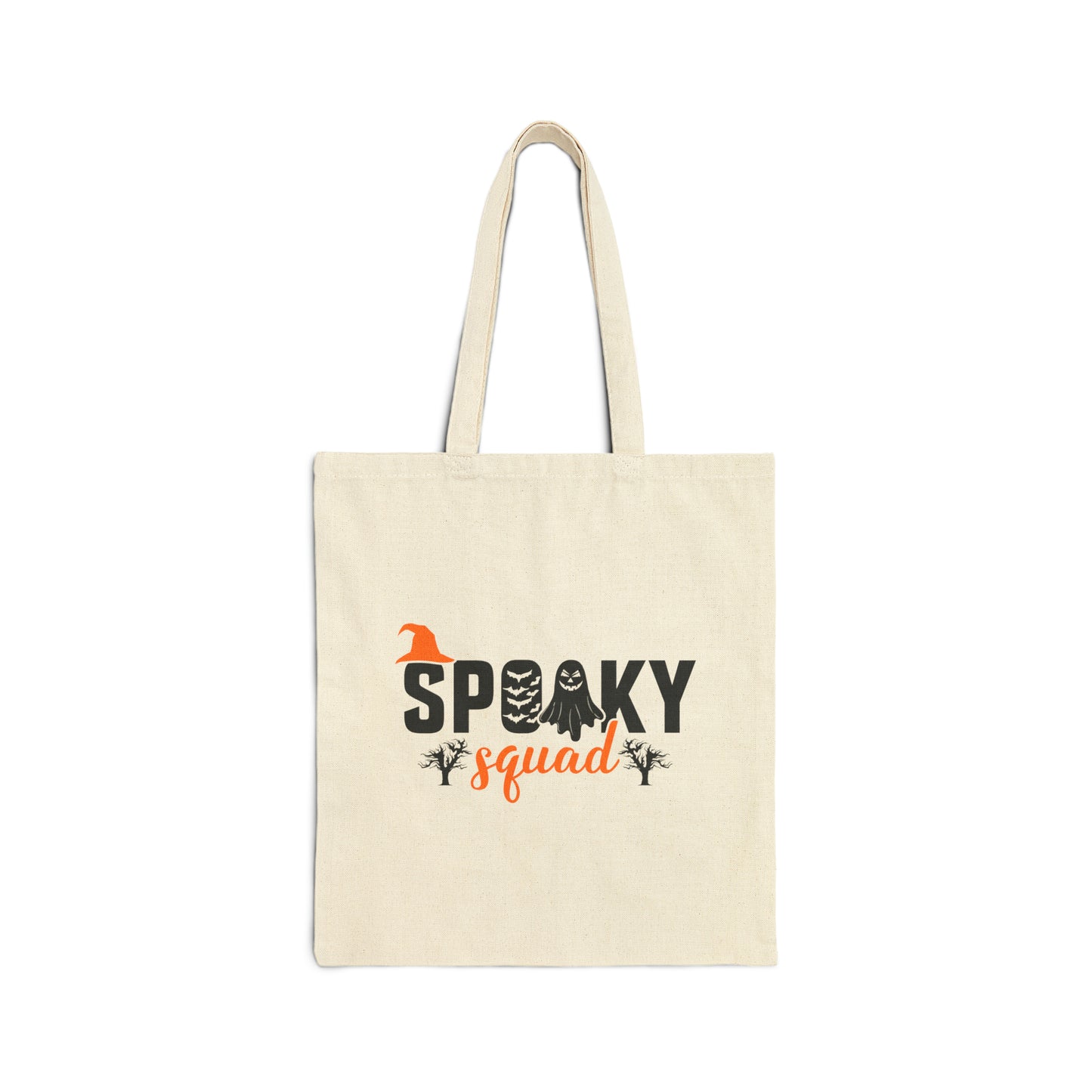 Spooky Squad Cotton Canvas Tote Bag