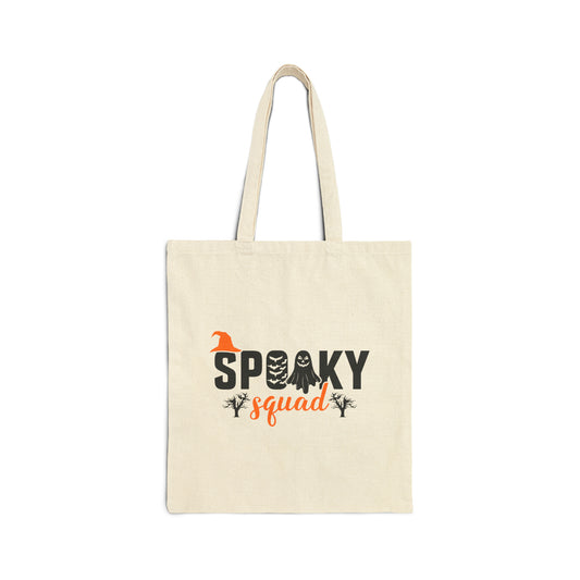 Spooky Squad Cotton Canvas Tote Bag