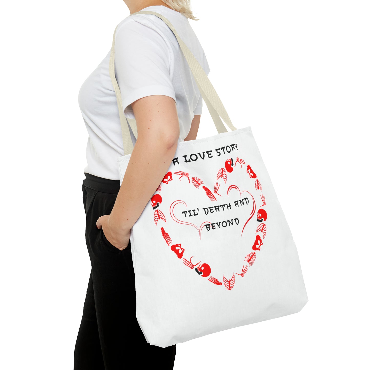 Our Love Story Til' Death And Beyond Tote Bag