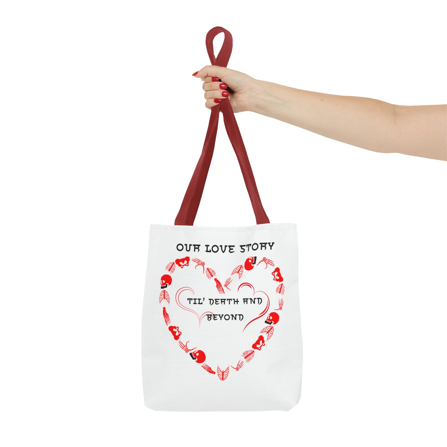 Our Love Story Til' Death And Beyond Tote Bag